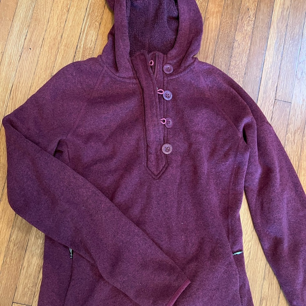 The North Face Maroon Fleece Jacket